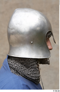 Photos Medieval Knight in mail armor 4 army head helmet…